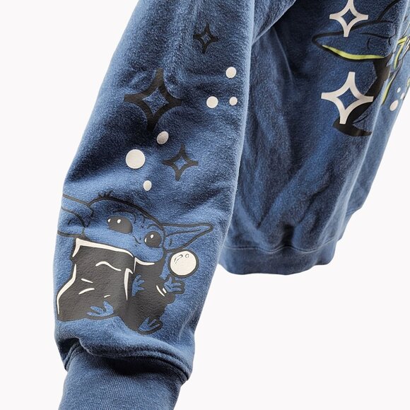 Star Wars Grogu Sweatshirt Medium Stronger Than You Think Baby Yoda Graphic - Picture 3 of 12